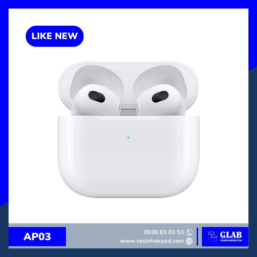 Tai Nghe Bluetooth Apple Airpods 3 Like New - AP4F | Airpods Glab